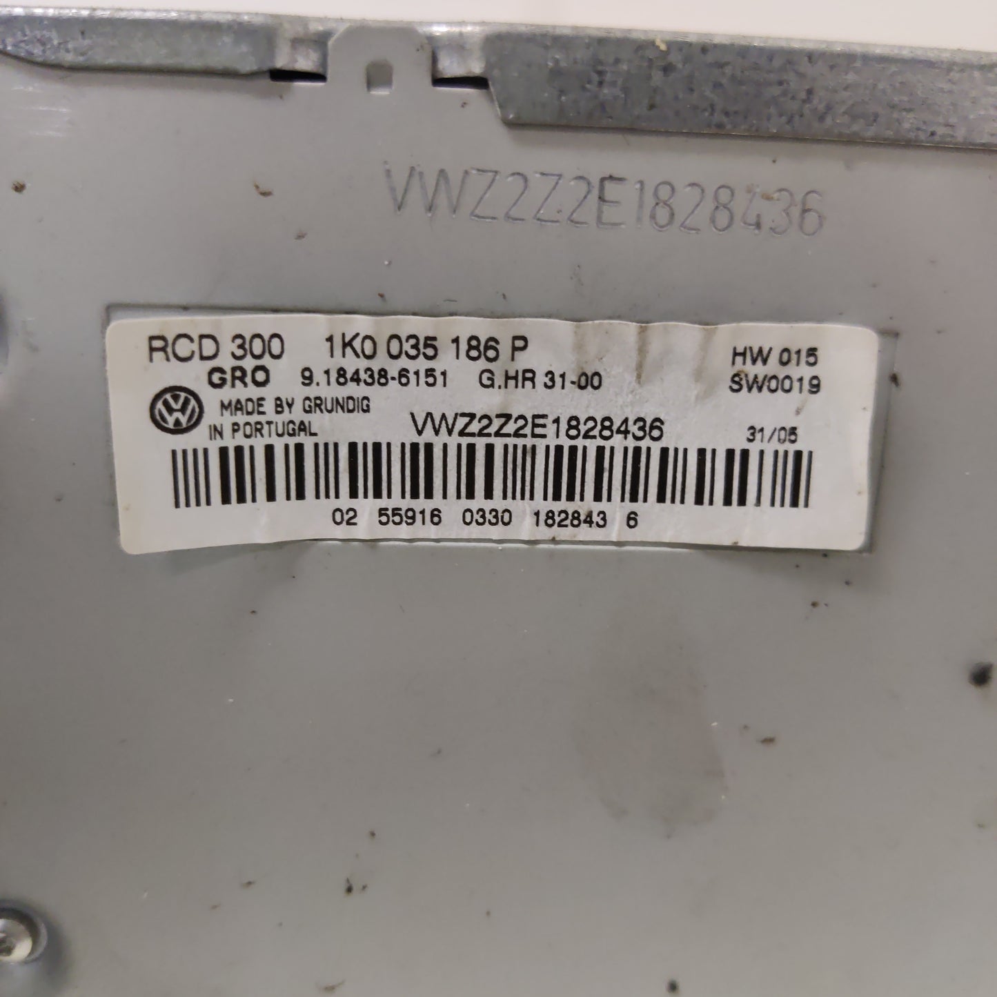 Radio, VW Passat Sedan 1.9 TDI 2005, 1K0035186P