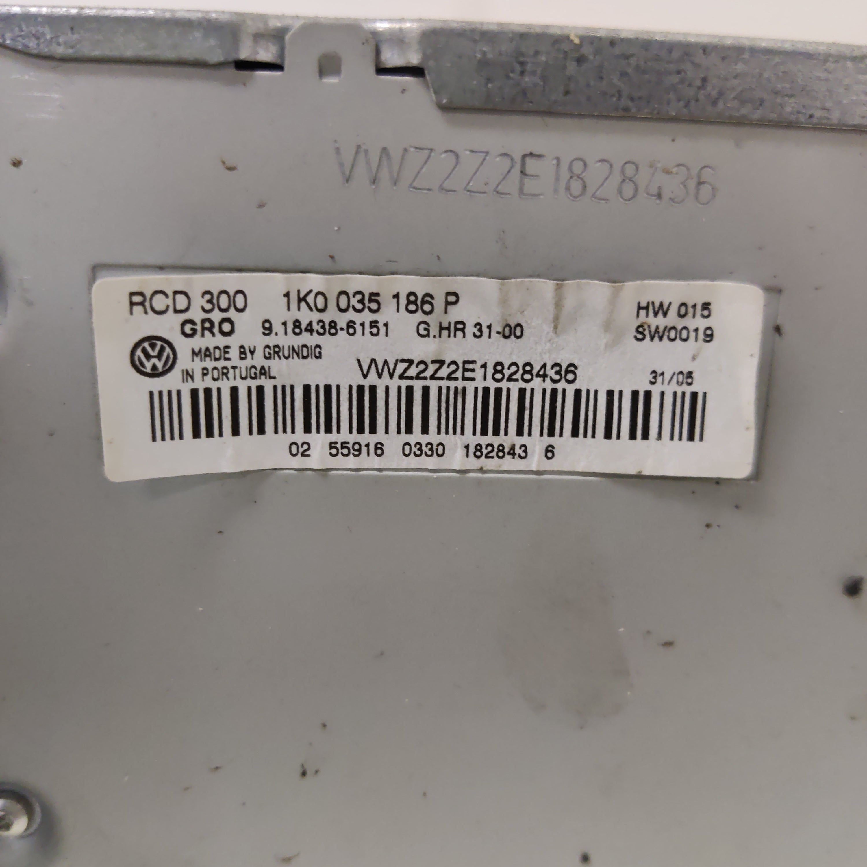 Radio, VW Passat Sedan 1.9 TDI 2005, 1K0035186P