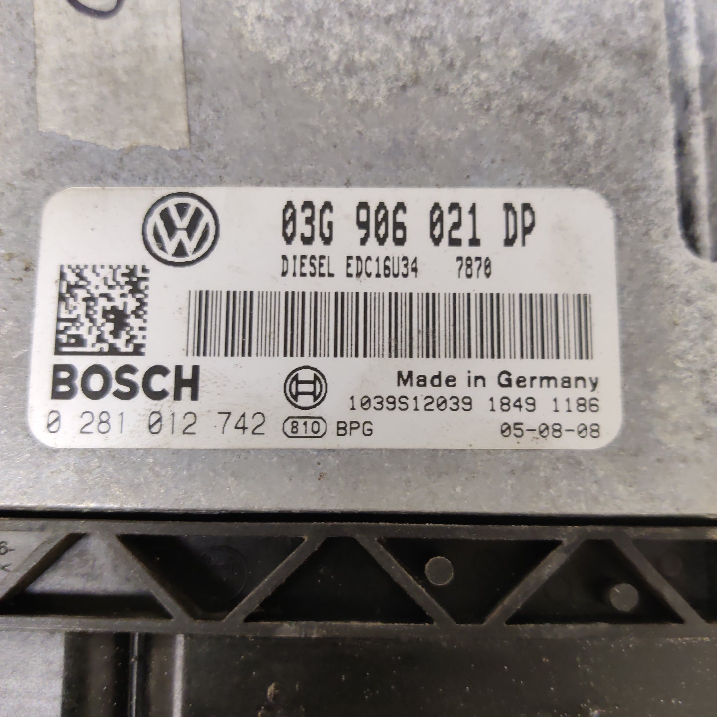 Ruiskutuspumppu Diesel Ohjausyksikkö, VW Passat Sedan 1.9 TDI 2005, 03G906021DP
