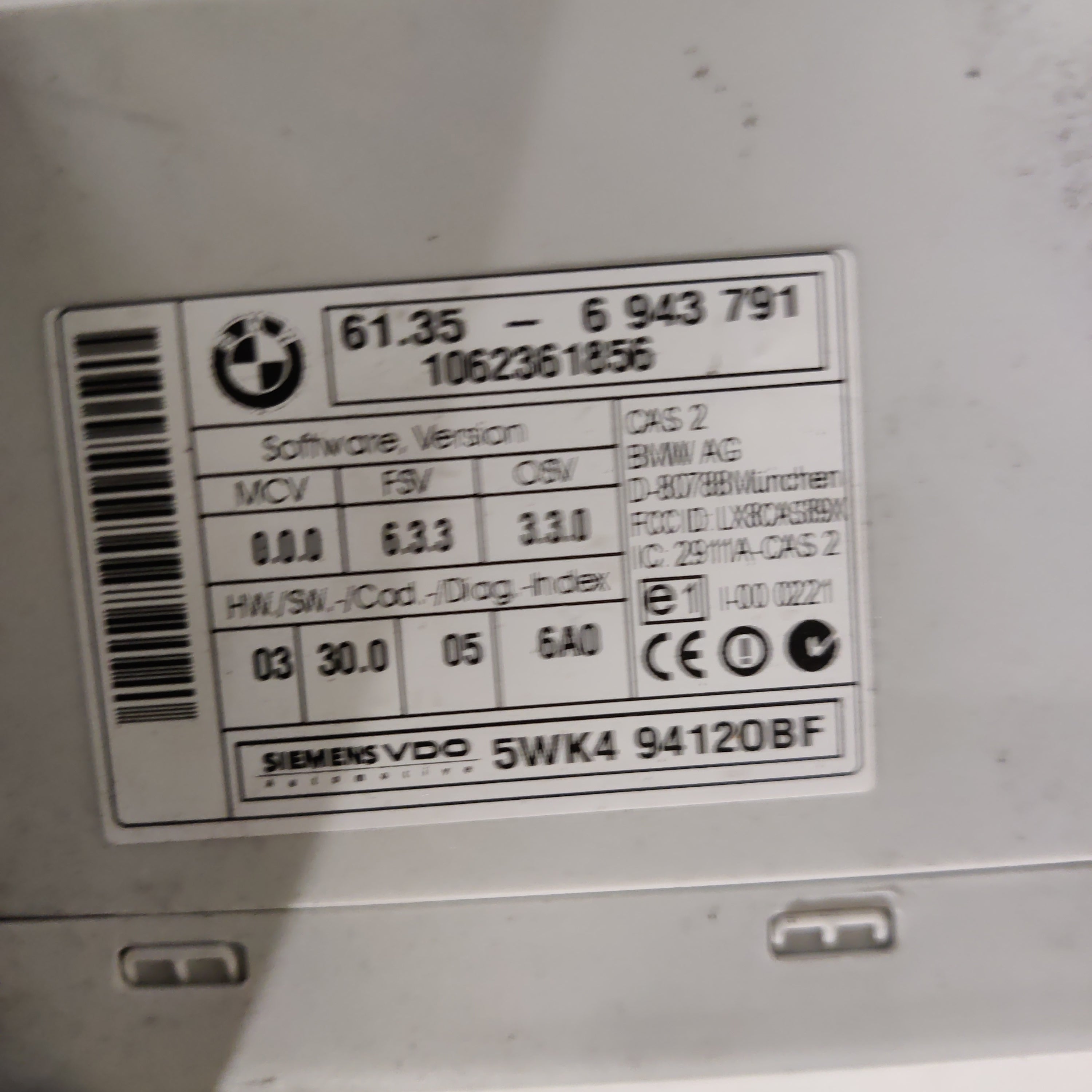 Ohjausyksikkö, BMW 3 Touring 320 D E91 2006, 6943791