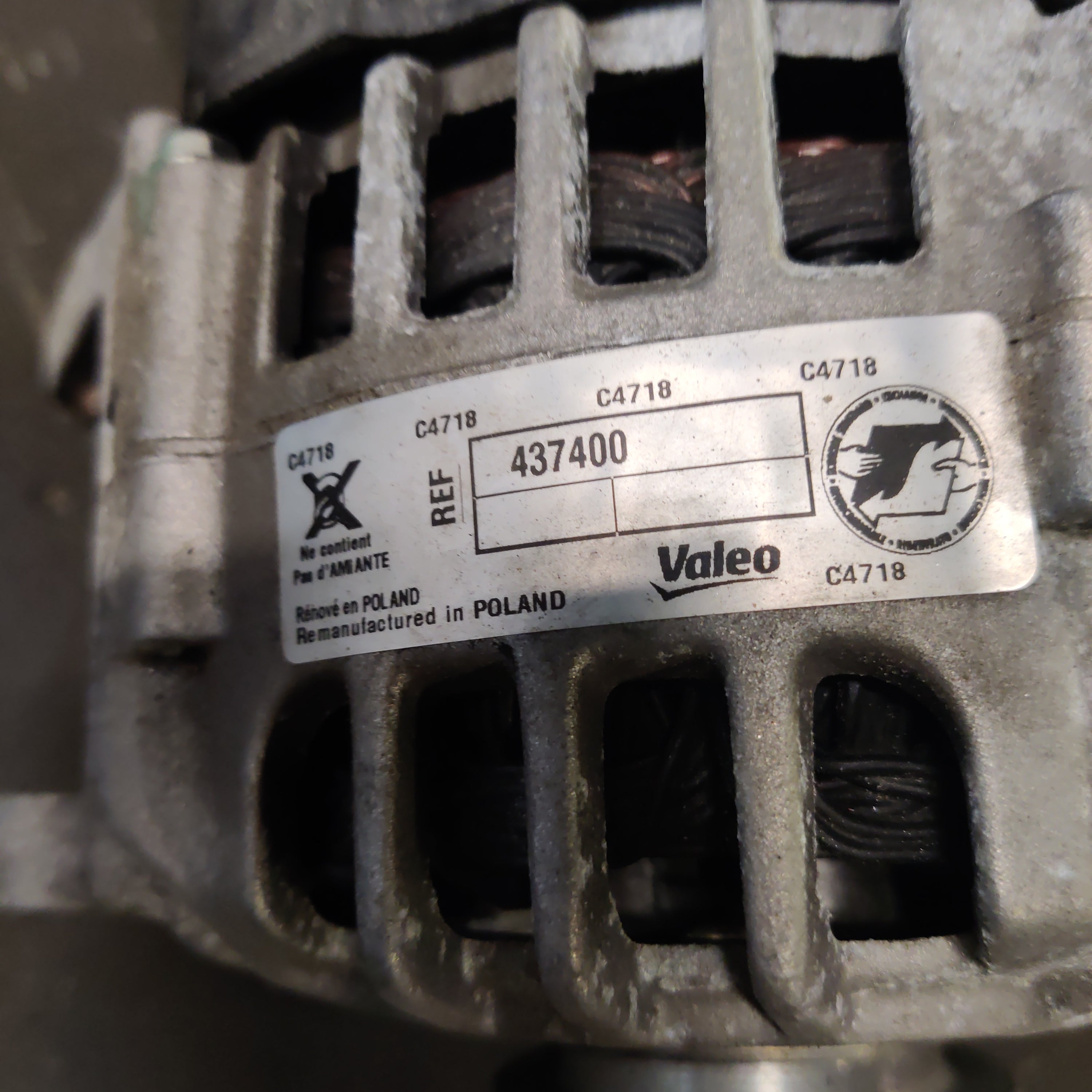 Valeo laturi VW Golf IV 1.9 TDI 2000-2005, 437400, H542245R