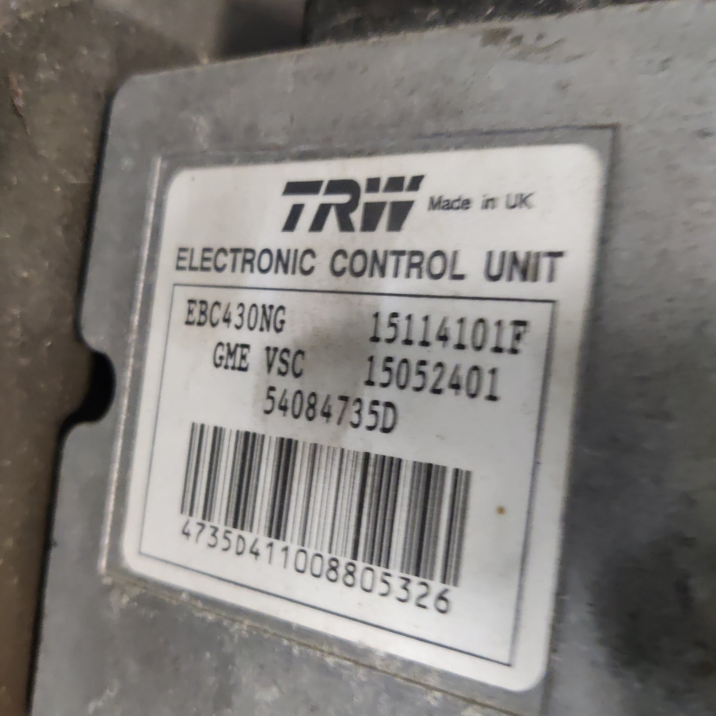 ABS Hydraulikoneisto / pumppu Opel 13191184 15114101F 15052401