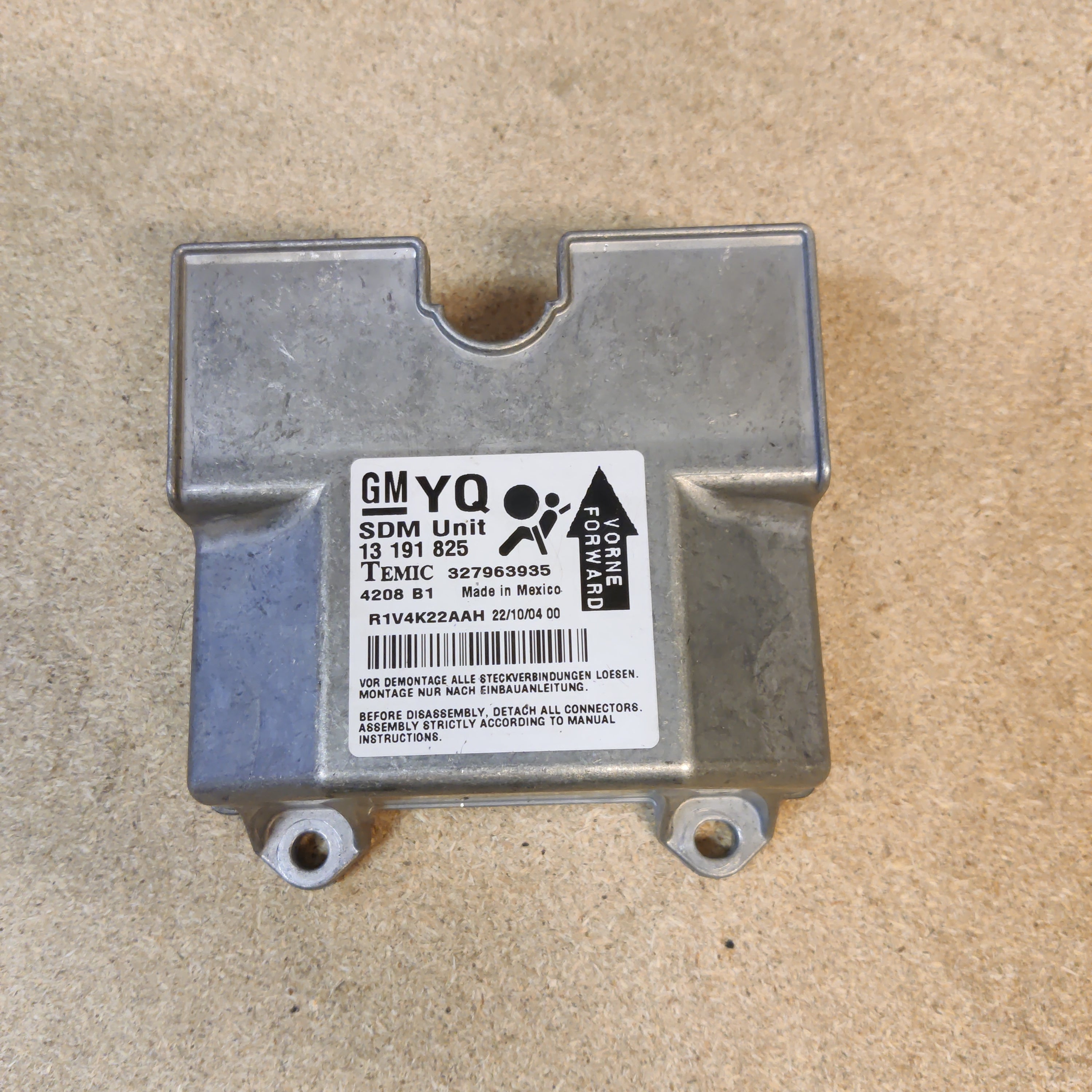 Airbag ohjausyksikkö Opel Astra H 2005 Diesel 13191825