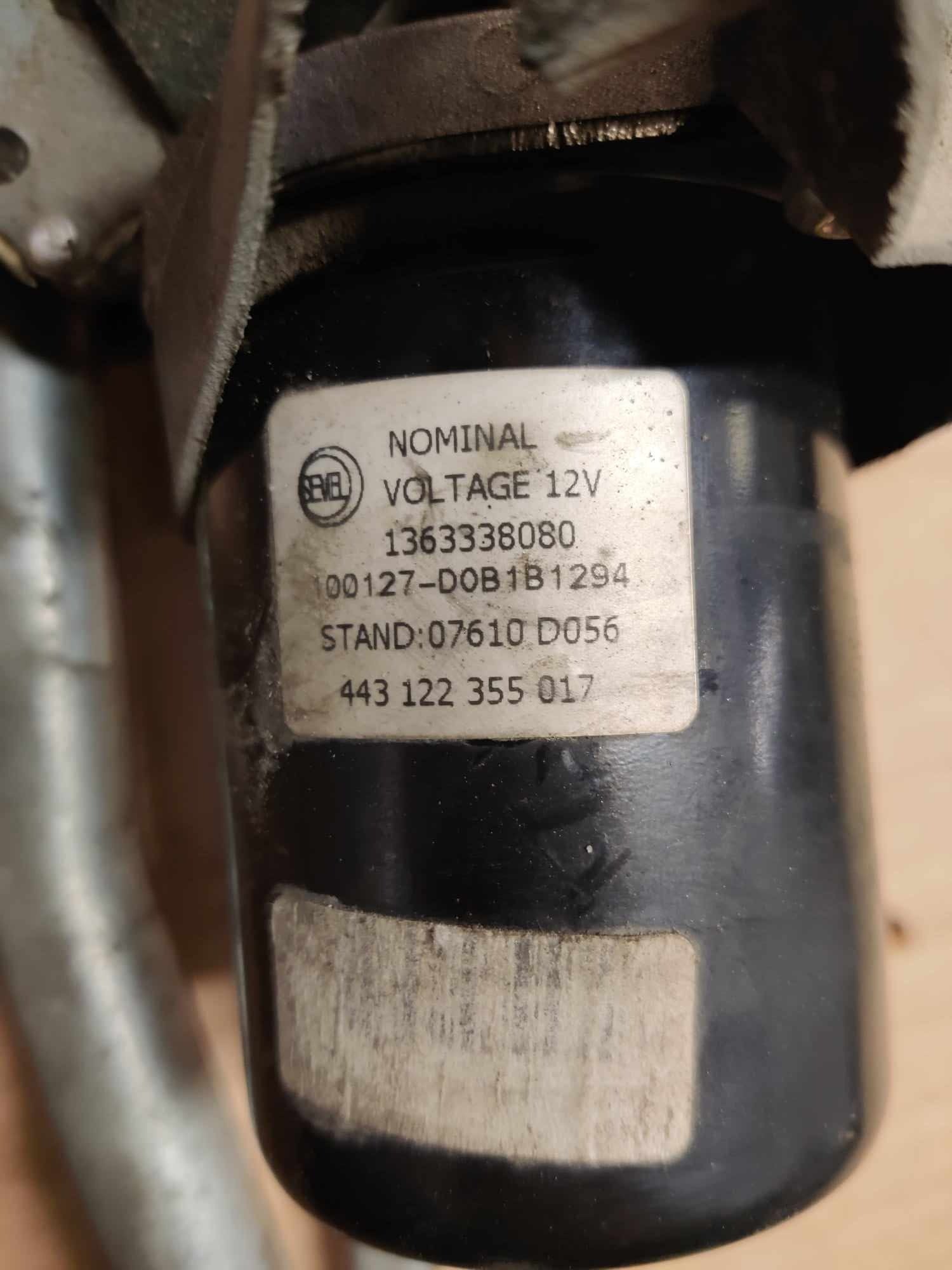 Pyyhkimen moottori ja mekanismi Citroen Jumper II Bussi 2.2 HDi 100 2010, 1363338080