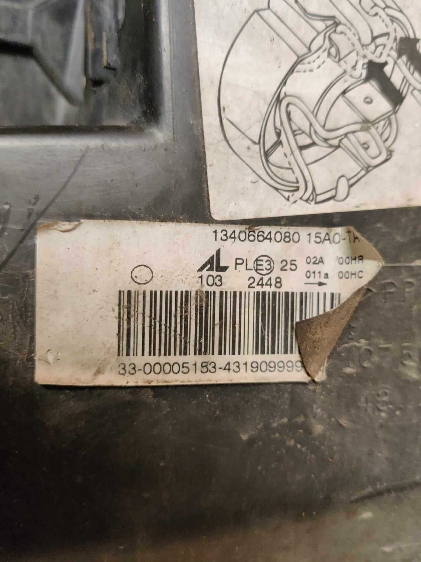 Etuvalo, vasen Citroen Jumper II Bussi 2.2 HDi 100 2010, 1340664080