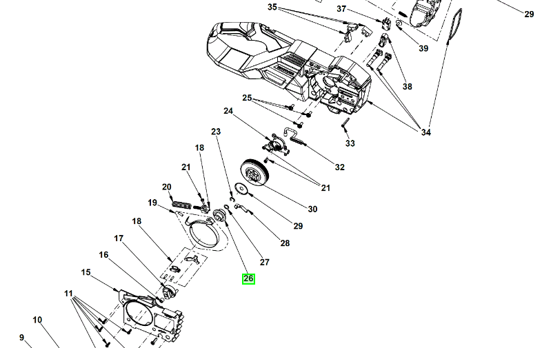 Drive Ryobi RY36CSX 5131042638
