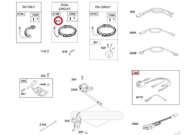 Diodi johtosarja B&S 393456