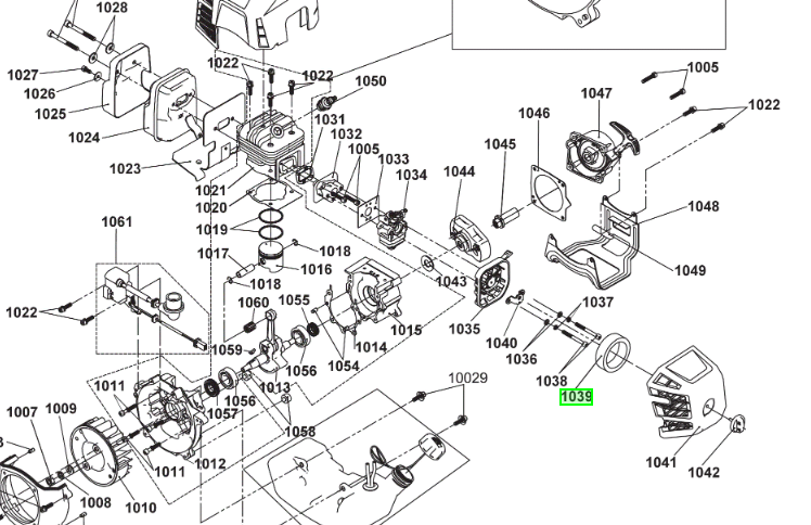 Ilmansuodatin Ryobi raivaussaha RBC47SEO, RBC42FSBO, 5131036863