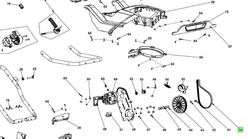 Hihna Ryobi lumilinko RY36STX53A-150, 5131046229