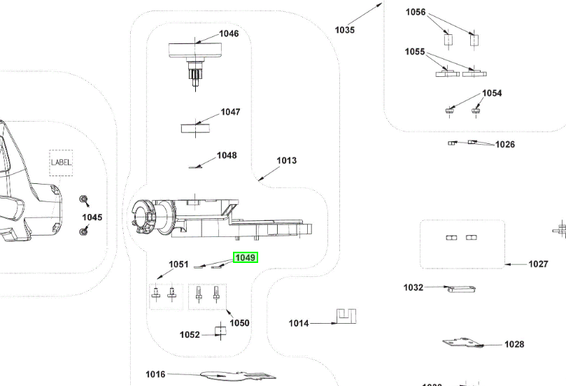 Aluslevy Ryobi RHT2660DA, 5131010998 1 KPL