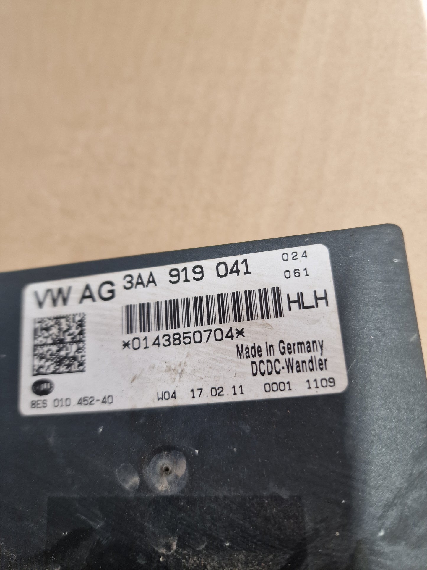 Ohjainyksikkö Volkswagen Passat B7 Variant 365 1.6 TDI diesel 2011, 3AA919041