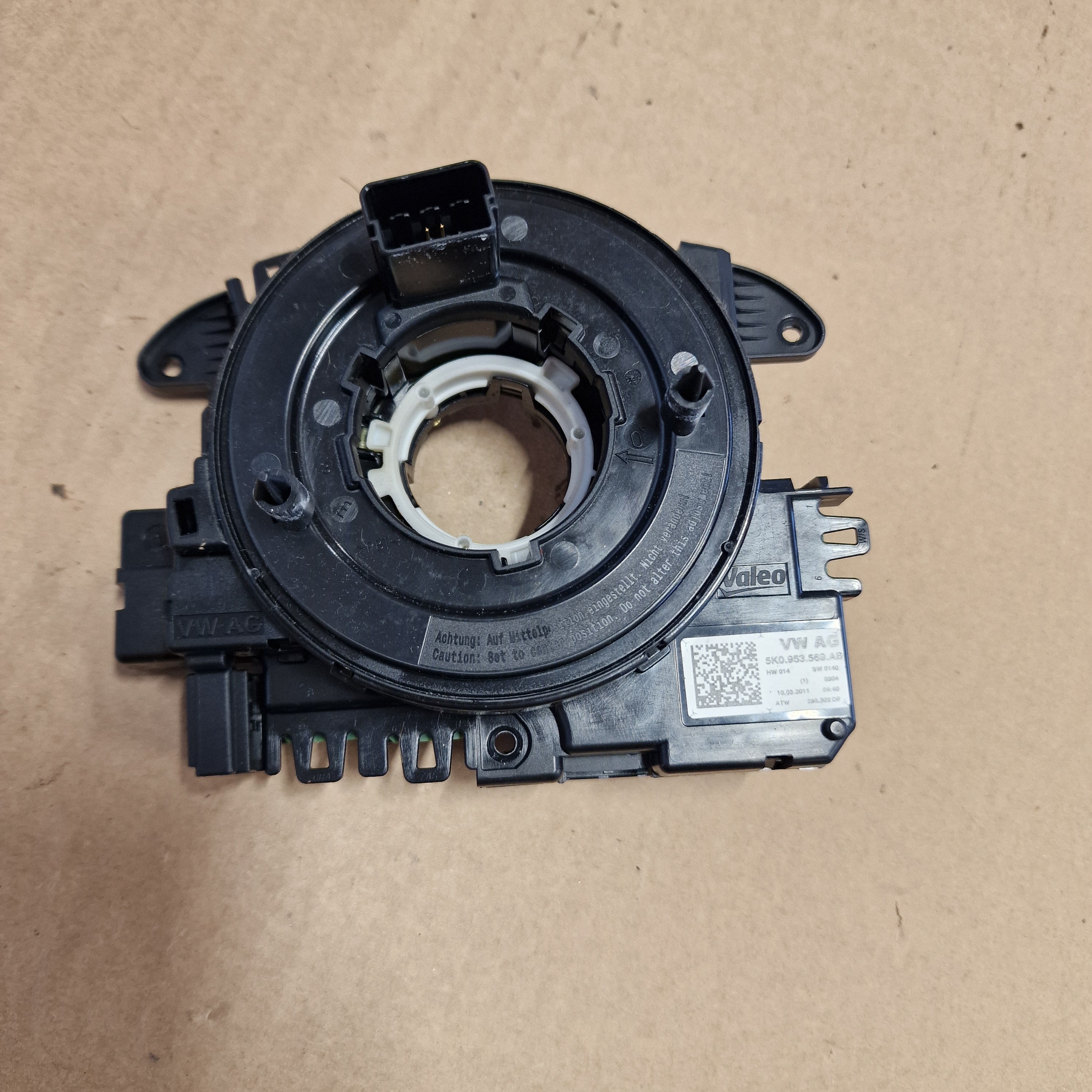 Airbagin kosketinrulla, Volkswagen Passat B7 Variant 365 1.6 TDI diesel 2011, 5K0953569 AE
