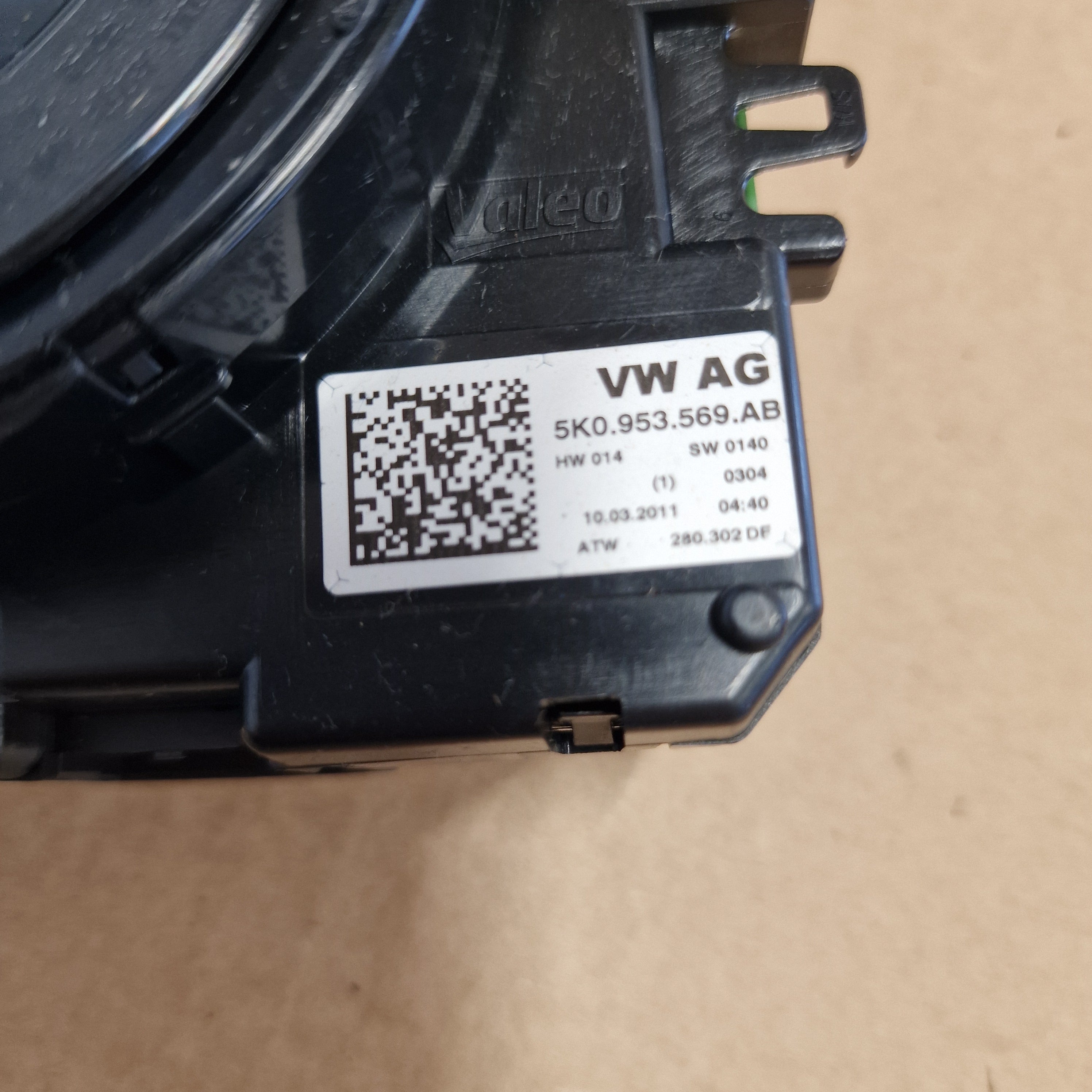 Airbagin kosketinrulla, Volkswagen Passat B7 Variant 365 1.6 TDI diesel 2011, 5K0953569 AE