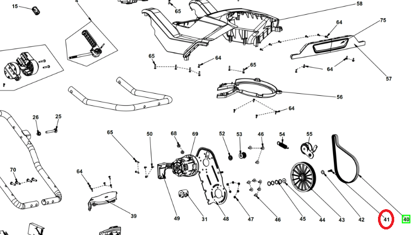 Ruuvi Ryobi Lumilinko RY36STX53A-150, 5131035135, 2 KPL