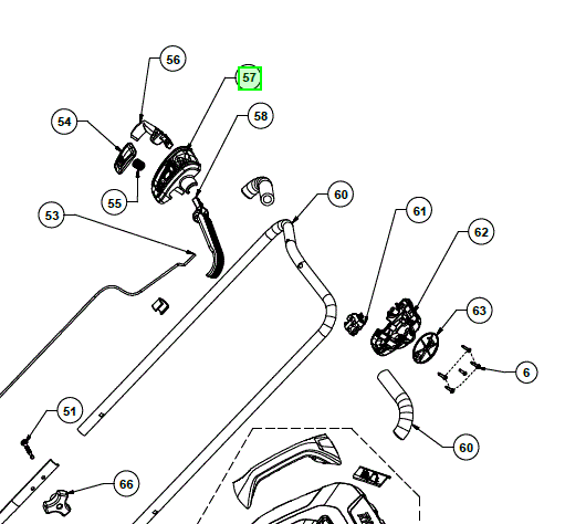 Kotelon kansi, Ryobi OLM1833B, 5131042847
