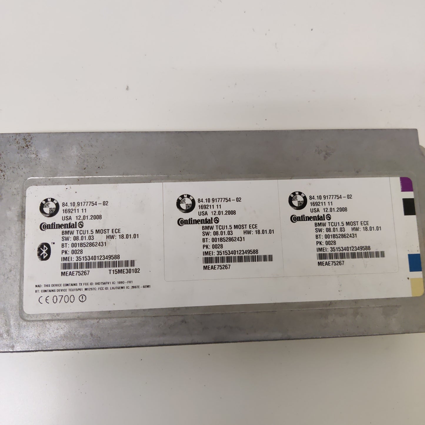 Bluetooth ohjainlaite/moduuli BMW 5 E61 520D Far 2008, 8410917775402