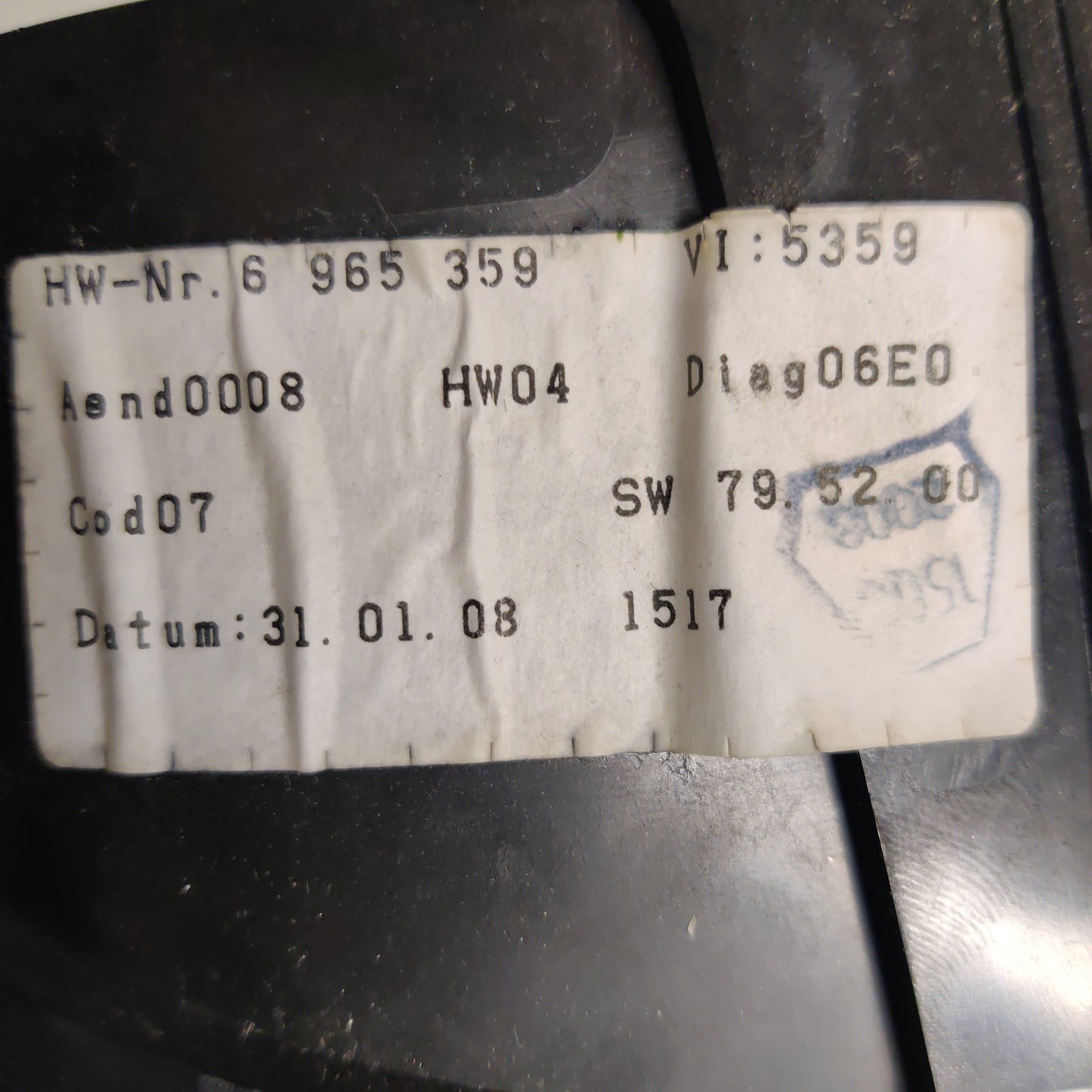 Mittaristo Täydellinen, BMW 5 E61 520D Far 2008