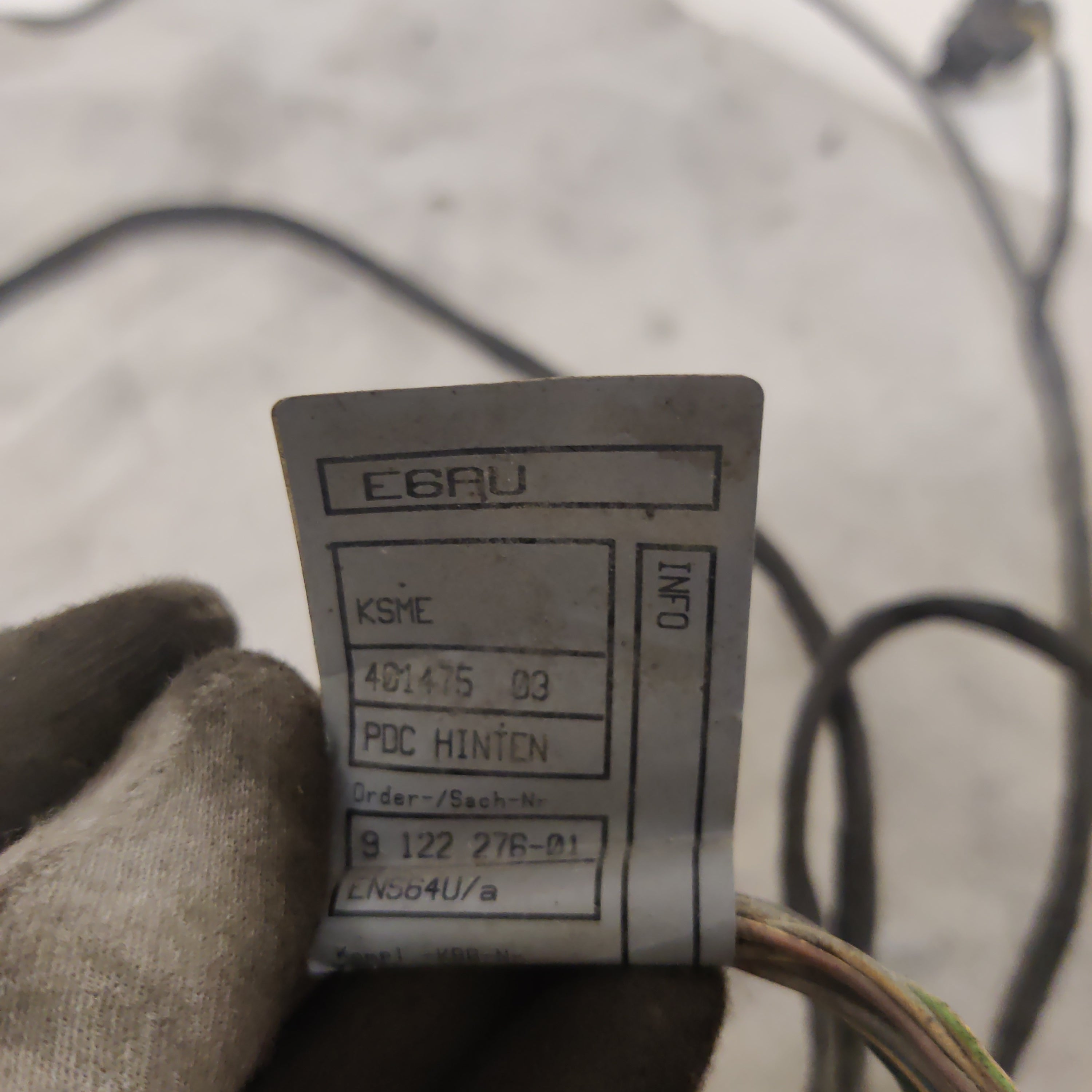 Parkeringssensor sensor ledningsnät, bak BMW 5 E61 520D Kombi 2008