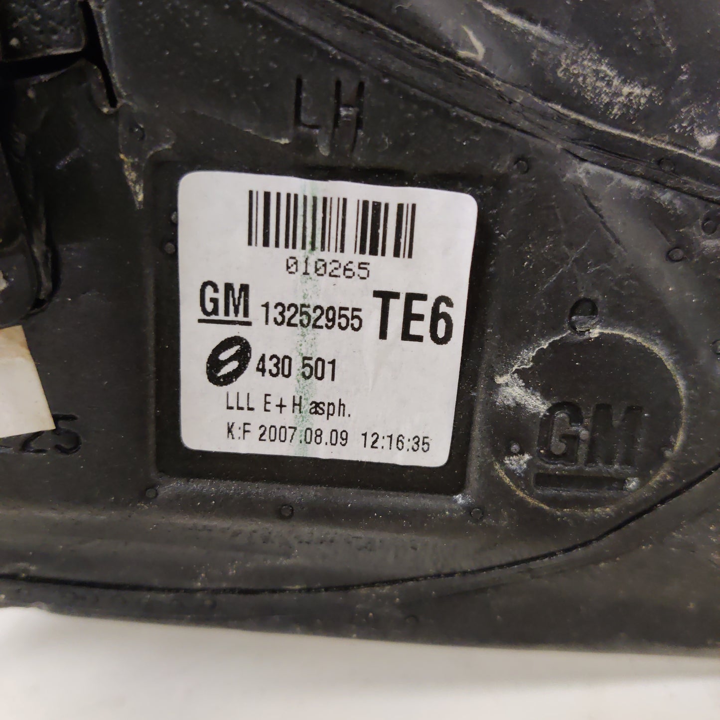 Peili, vasen, Opel Astra Station Wagon 1.6 Farmari 2008, GM13252955