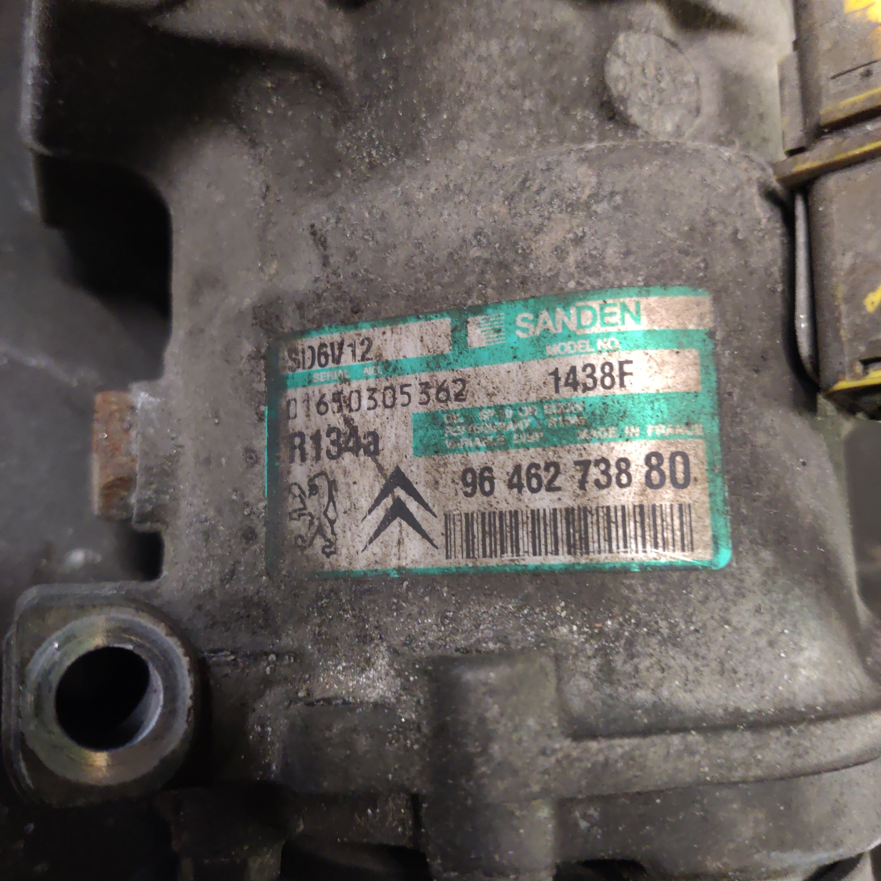 Ilmastointi kompressori Peugeot 206 1.6, 9646273880