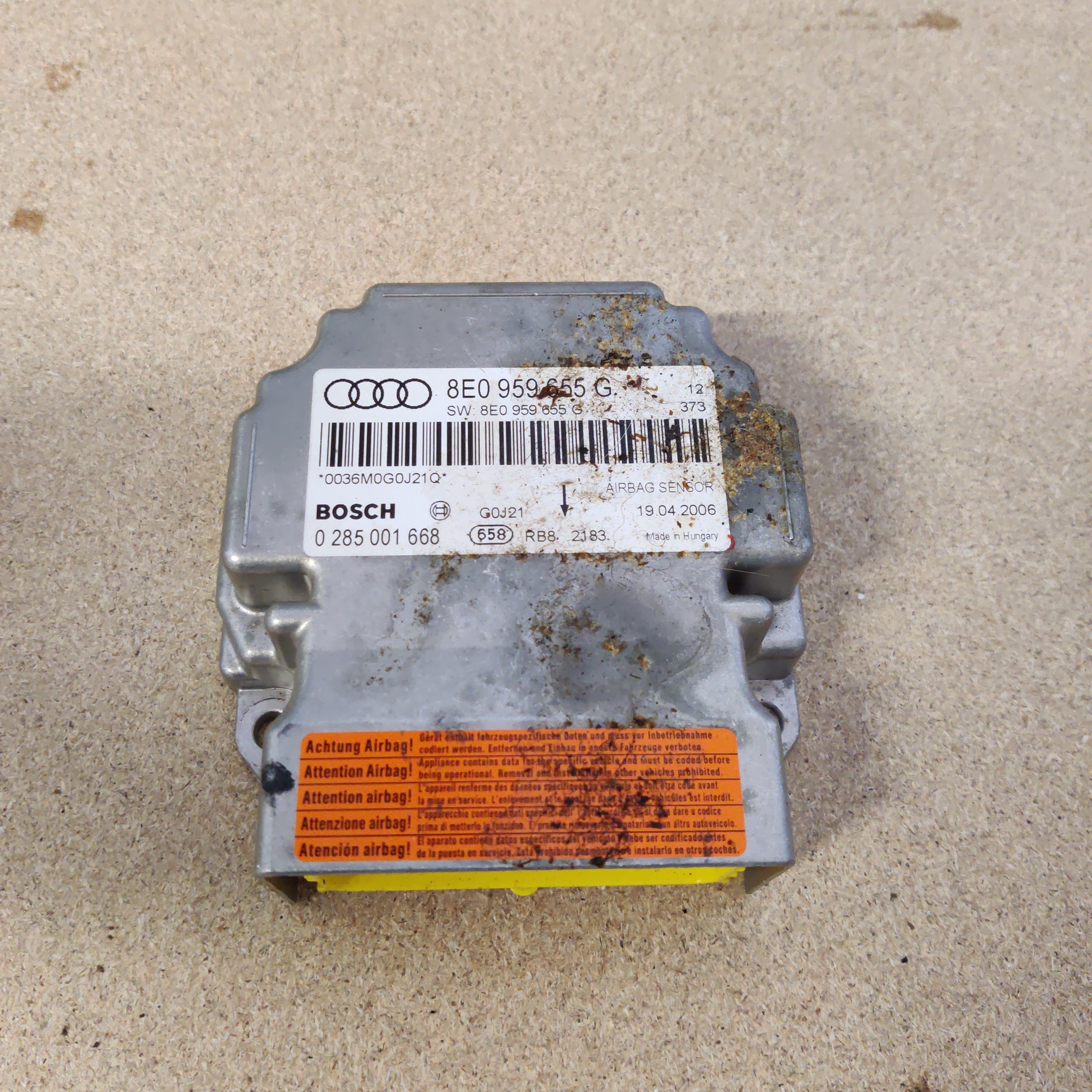 Airbag ohjausyksikkö Audi A4 B7 Avant 2.0 2007, 8E0959655G