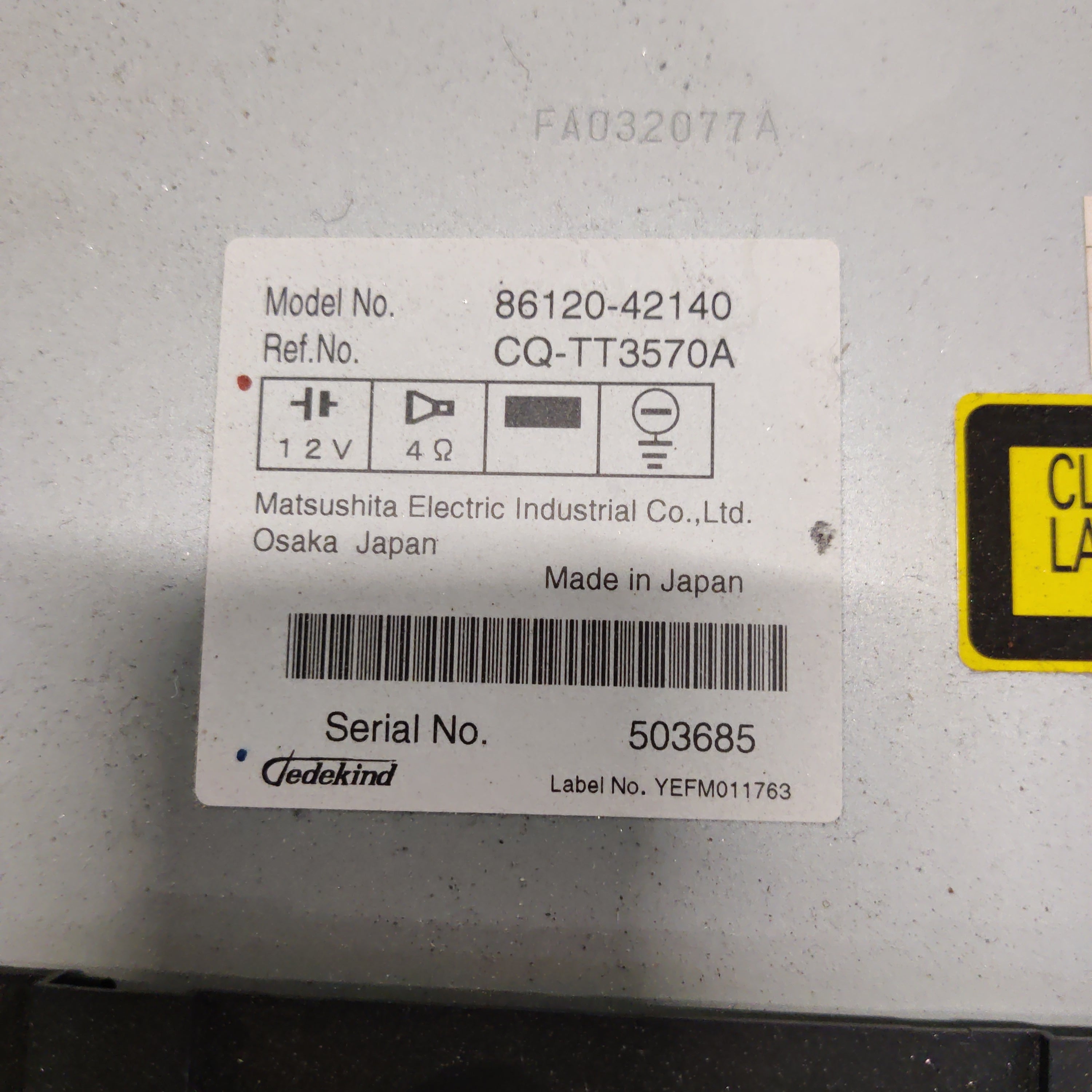 Radio  Toyota RAV 4 III 2.0 4WD 2006, 86120-42140