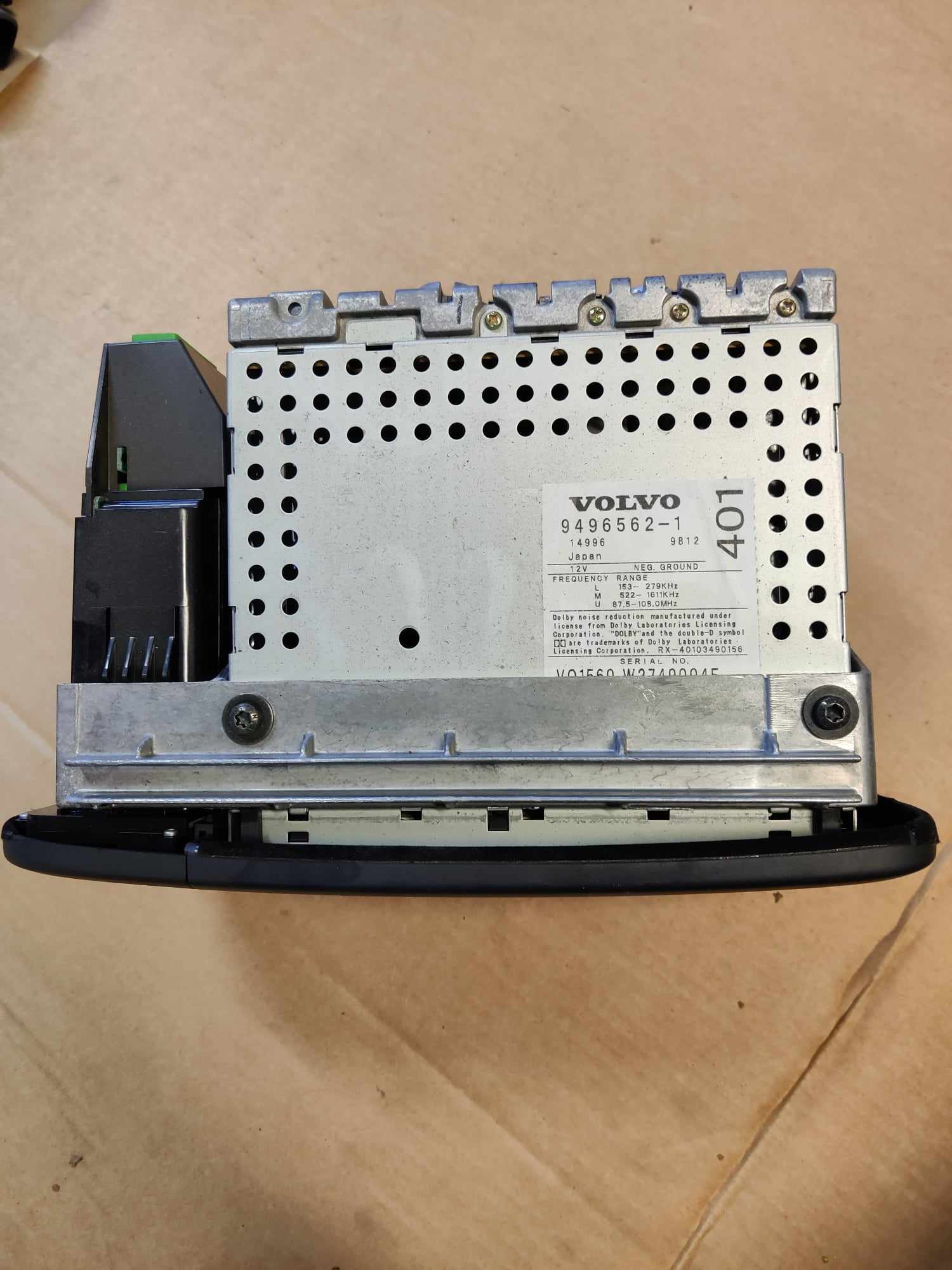 Radio/CD / DVD/ GPS-pääyksikkö Volvo S80 I (184) 2.4 1999, 9491217, 9496562-1