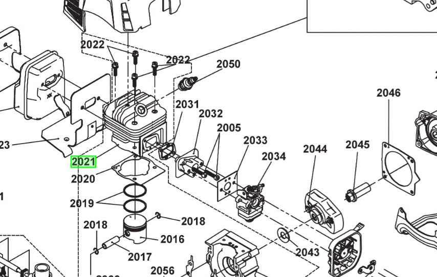 Sylinteri Ryobi RBC52FSBOS 51331036845