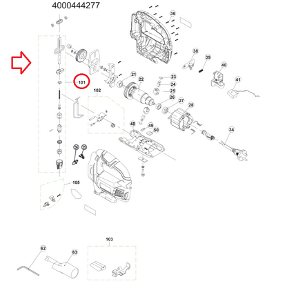 Teränpidike Ryobi pistosaha RJS720G, 5131032157