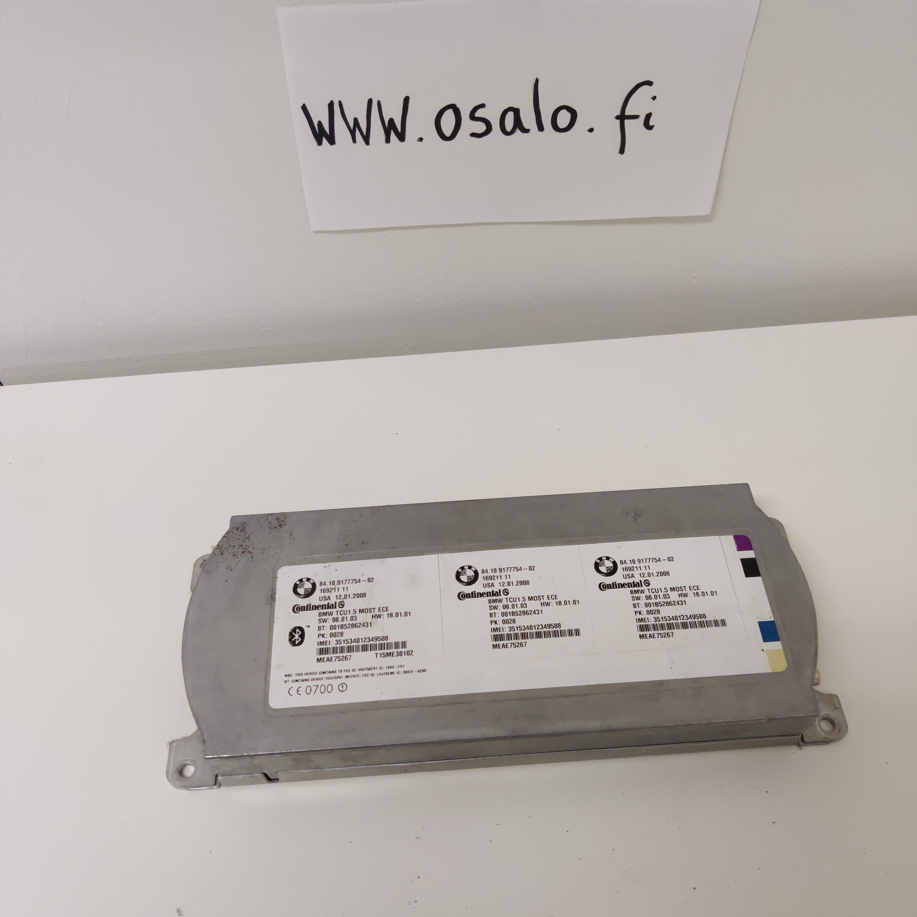 Bluetooth ohjainlaite/moduuli BMW 5 E61 520D Far 2008, 8410917775402