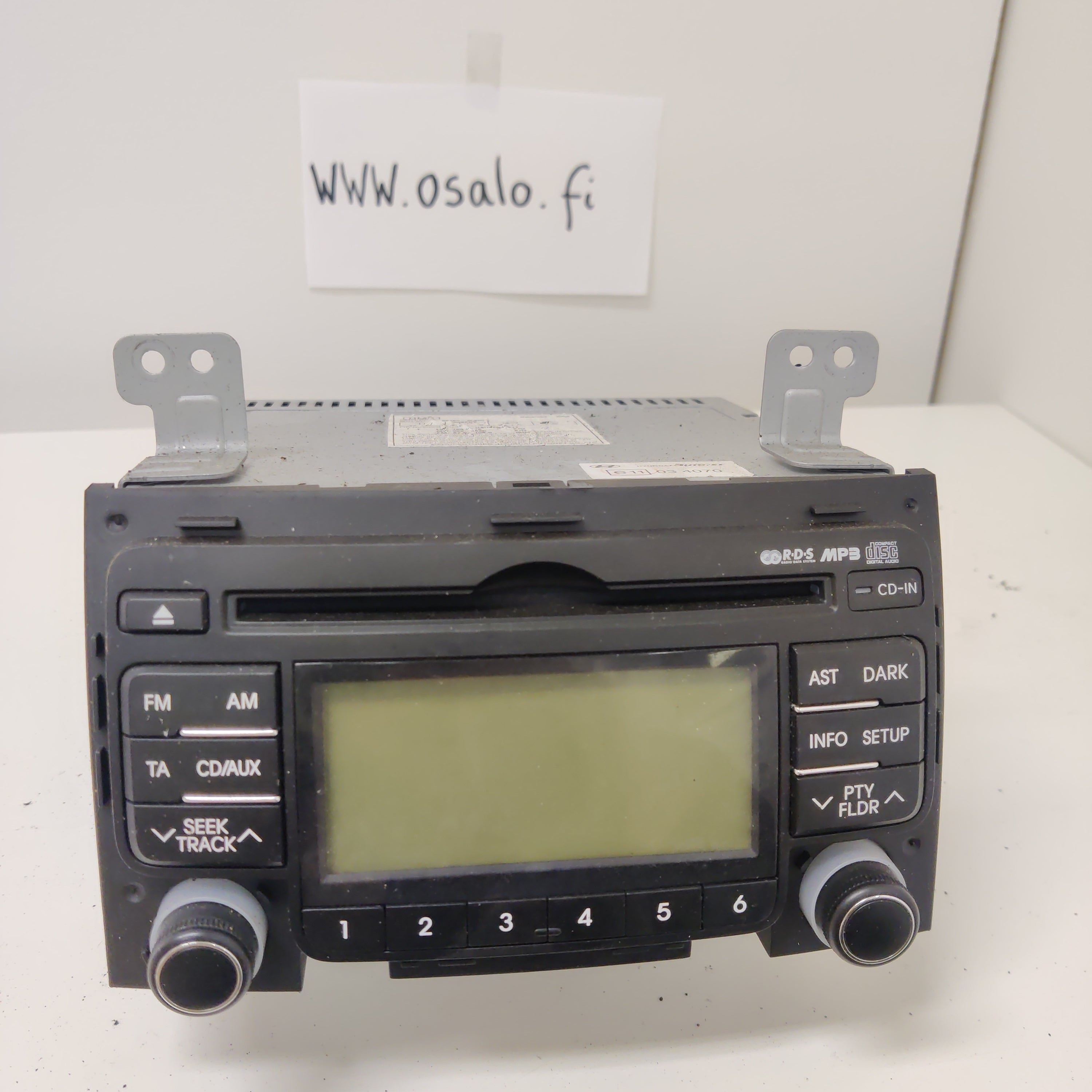 Radio, Hyundai i30 cw 1.6 Farmari 2009, 96160-2L200