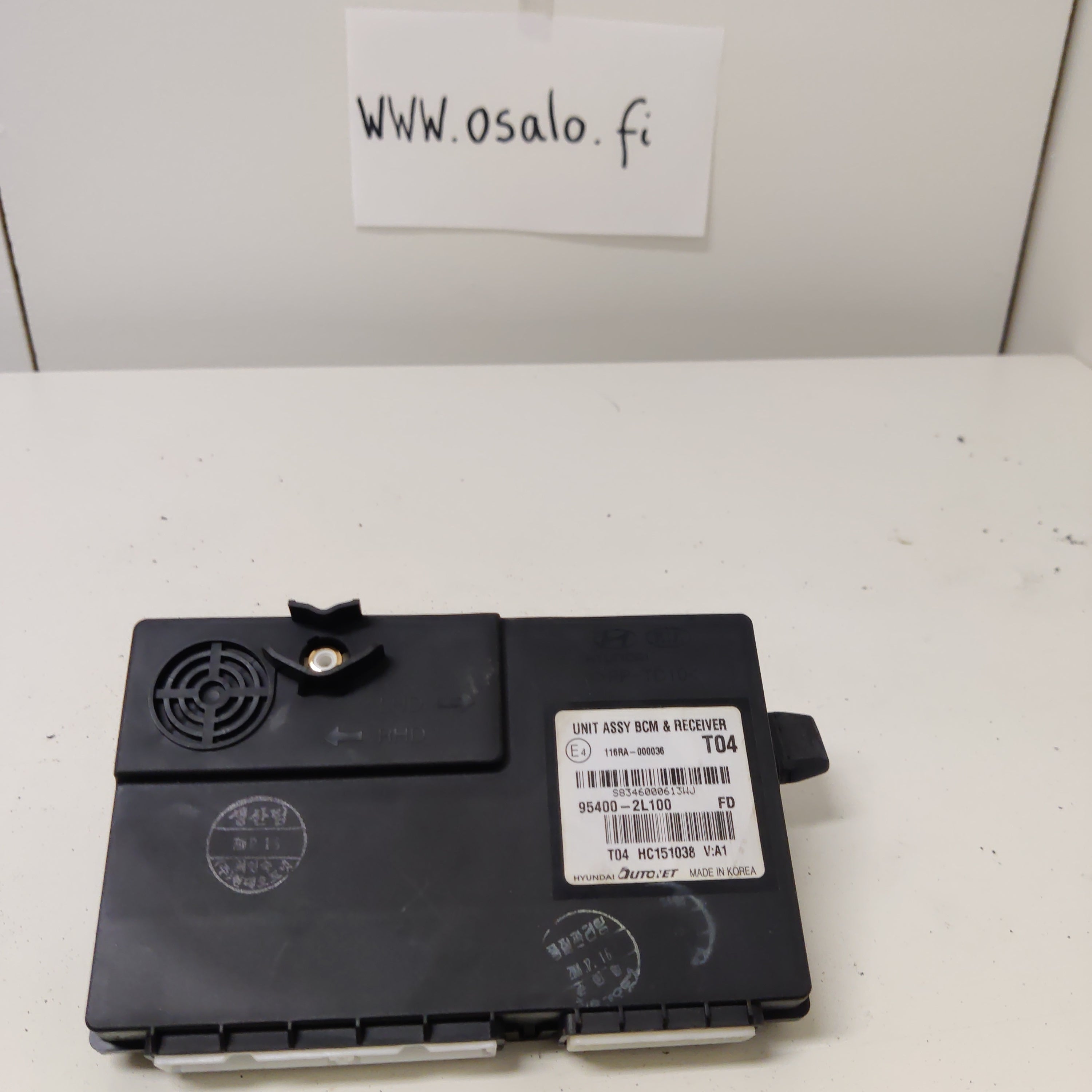 Ohjausyksikkö. mukavuusasetukset Hyundai i30 cw 1.6 Farmari 2009, 95400-2L100