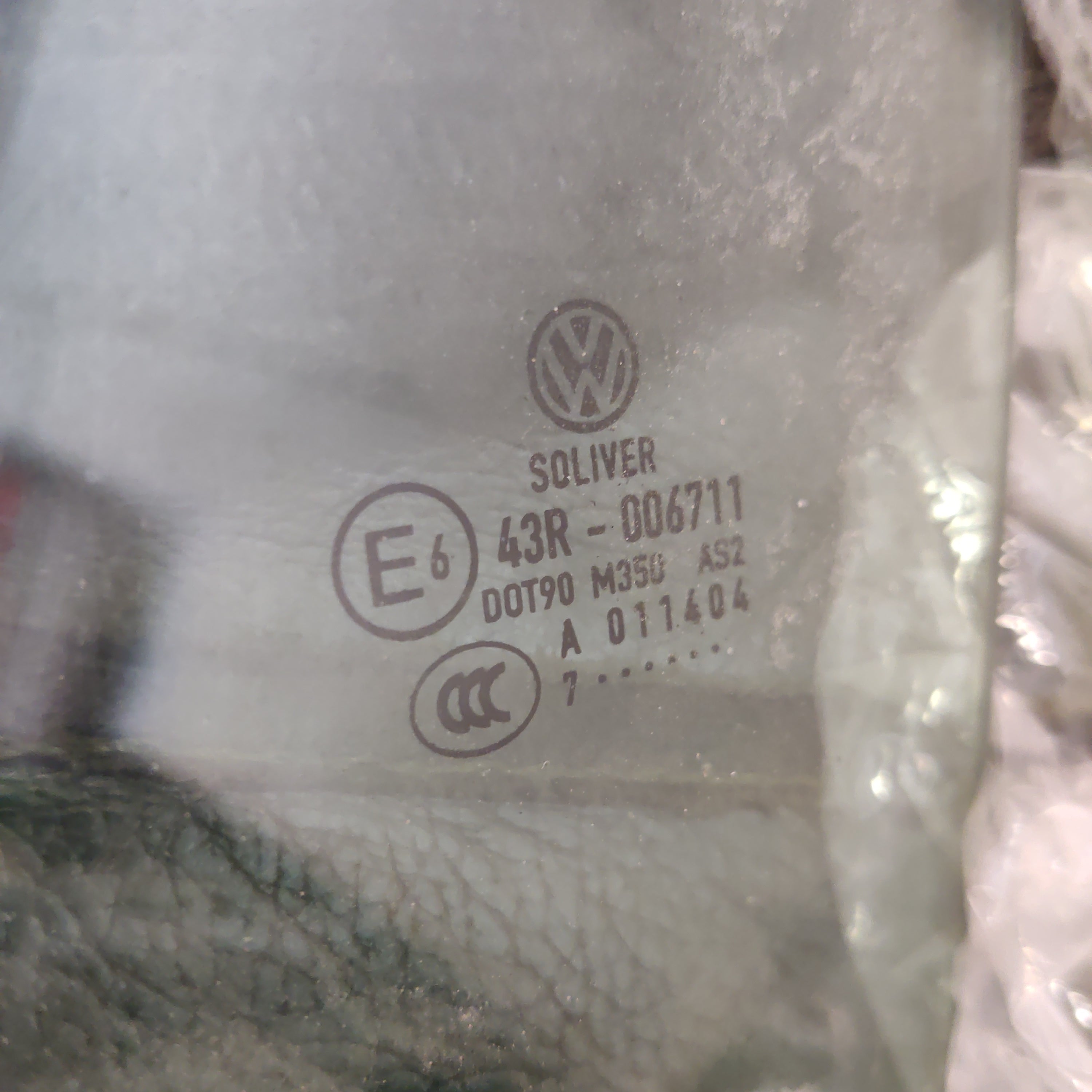 Oven ikkunalasi, taka, vasen Vw Passat 2.0 TDI Farmari 2008, 43R-006711